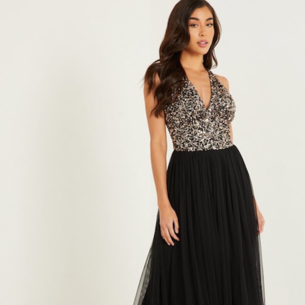 Brand New Black Sequin Dress